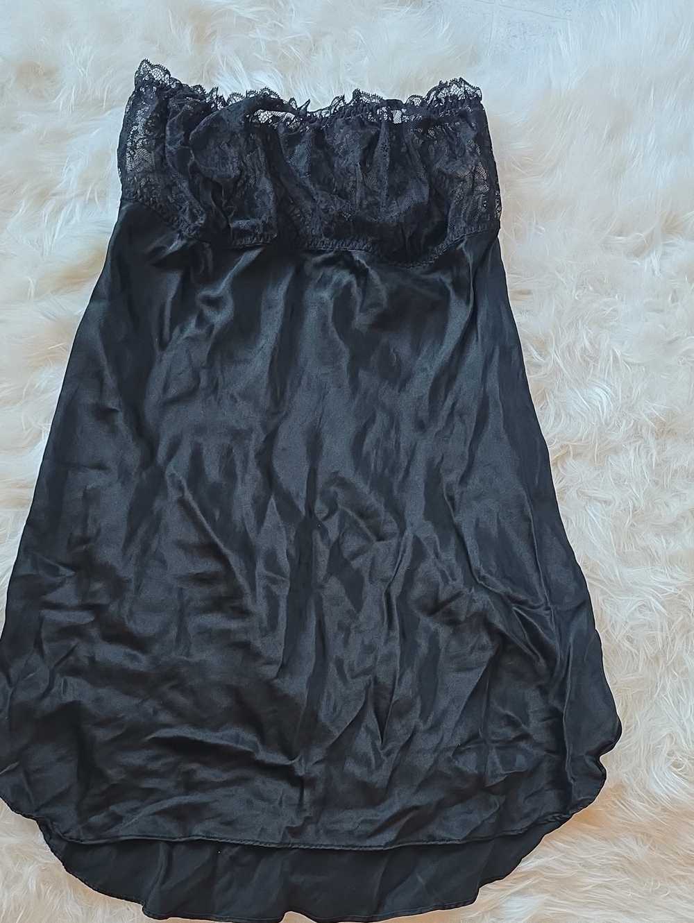 Victoria’s Secret VS Archive Black Lace Satin Slip Dress SIZE M